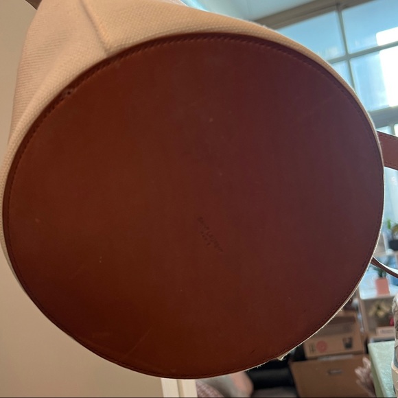 SAINT LAURENT RIVE GAUCHE BUCKET BAG IN LINEN - Picture 8 of 12